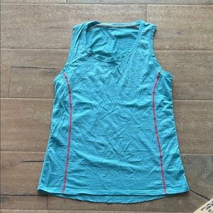 Icebreaker Teal Tank Top with Pink Accents